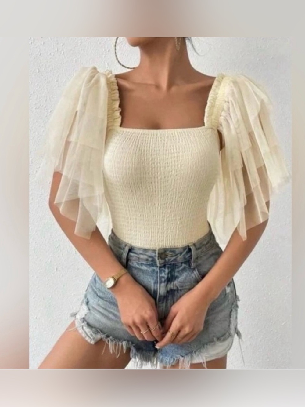 Free People Intimately Kill The Light Bodysuit. Cream/Ivory Women Size Large New